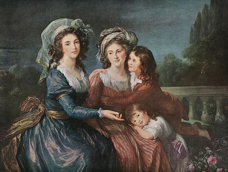 elisabeth vigee-lebrun The Marquise de Pezay oil painting image